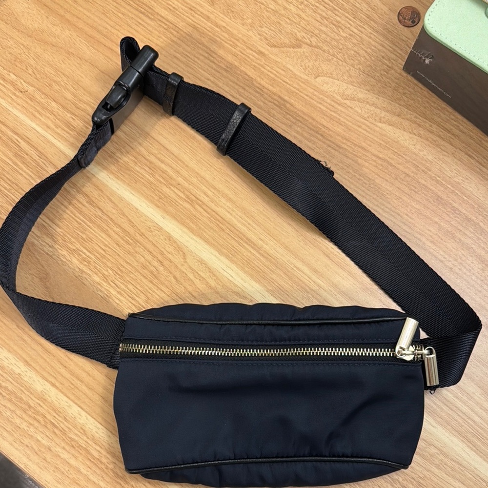 Navy Nylon Belt Bag